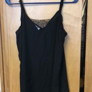 Black lace tank top